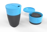 Кружка складная Pack-up-Cup, цвет: голубой