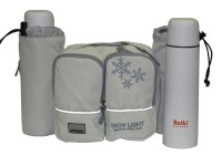 Поясная сумка Retki "Snow Light" и термос, светло-серая