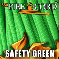 Live Fire Gear 550 FireCord Safety Green 7.5/30.5 м