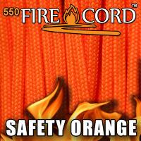 Live Fire Gear 550 FireCord Safety Orange 7.5/30.5 м