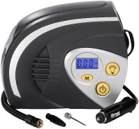 Мини компрессор автомобильный с манометром и лампой LED