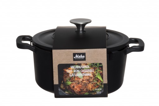 Кастрюля чугунная Maku 3,3 литра