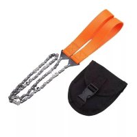 Пила ручная, карманная, для туриста, для охотника, для рыбака, для выживания складная с сумкой на ремень