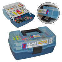 Ящик рыболовный пластиковый Salmo с двумя полками малый 02