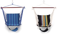 Гамак - кресло INDIGO тканевый с подножкой 100*60 см