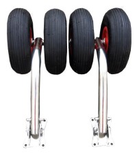 Транцевые колеса усиленные для лодок с дном низкого давления