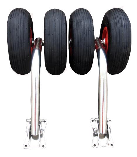 Транцевые колеса усиленные для лодок с дном низкого давления