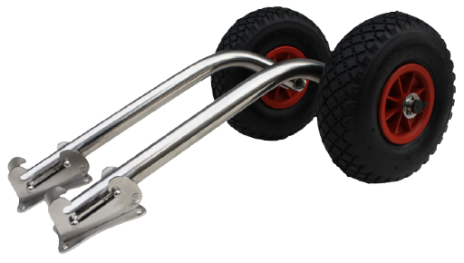 Быстросъемные универсальные транцевые колеса для лодки с НДНД