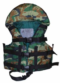 Страховочный жилет SM с подголовником, камуфляж