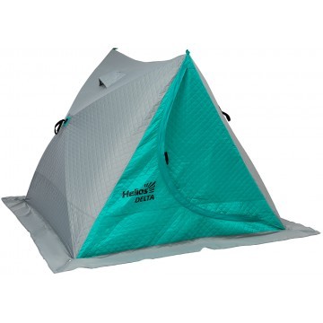 Палатка зимняя двускатная DELTA Комфорт biruza/gray Helios