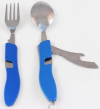 Набор столовых приборов СЛЕДОПЫТ в чехле (ложка, вилка, открывалка)