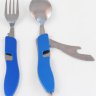 Набор столовых приборов СЛЕДОПЫТ в чехле (ложка, вилка, открывалка)
