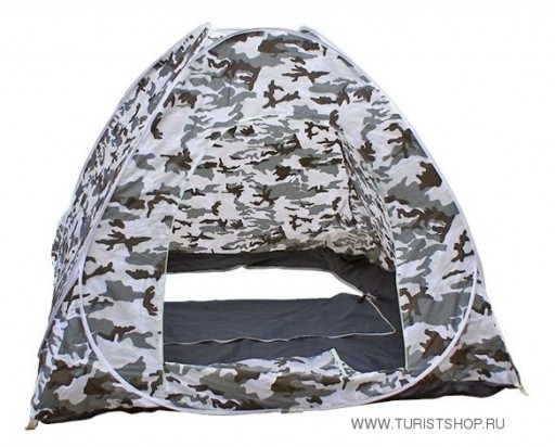 Палатка зимняя автомат КМФ дно на молнии 1.5*1.5 м