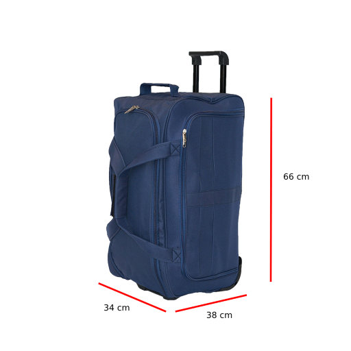 Сумка дорожная на роликах Alezar Carry-On Blue 66*34*38 см