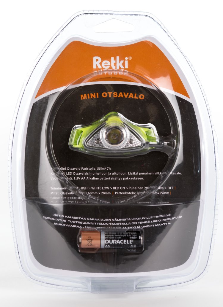 Фонарь светодиодный, налобный Retki Mini Headlight