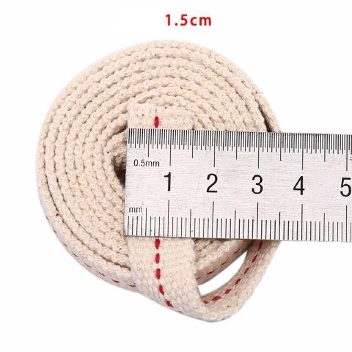 Фитиль для ламп и факелов, длина 1 метр, ширина 1.5 см