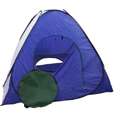 Палатка для зимней рыбалки автомат, сине-белая 200*200