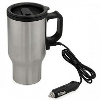 Автокружка с подогревом СЛЕДОПЫТ металлическая колба