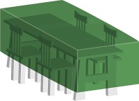 Тент для стола прямоугольный