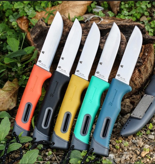 Нож туристический HX OUTDOORS SURVIVAL с точилкой и огнивом